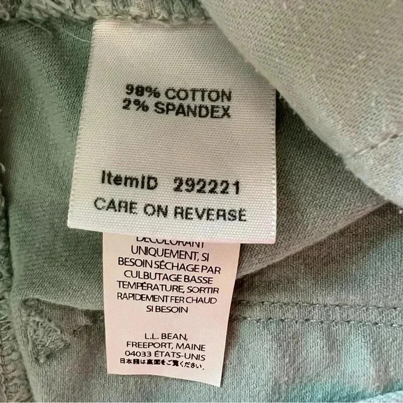 L.L.BEAN Womens Favorite Fit Denim Straight Pencil Jean Skirt 12R, Back Slit - Picture 5 of 11